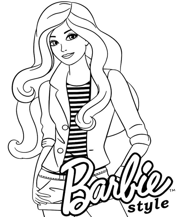 Tuyển tập 25 tranh tô màu công chúa Barbie cho bé hoàn toàn miễn phí