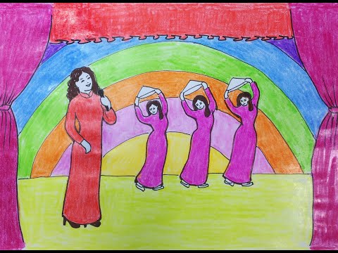 Vẽ ước mơ của em lớp 8  Tranh đề tài khát vọng tương lai  Trường Mầm Non  Arita